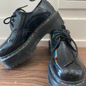 Platform Rainbow Dr Marten Loafers